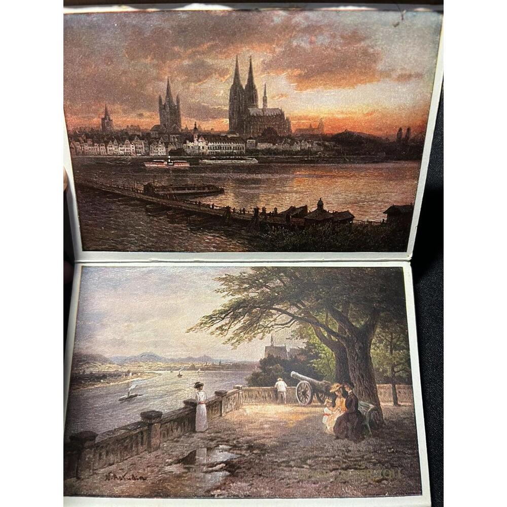 Nikolai von Astudin Russian Oil Painter Postcards The Rhine Swiss Alps Germany